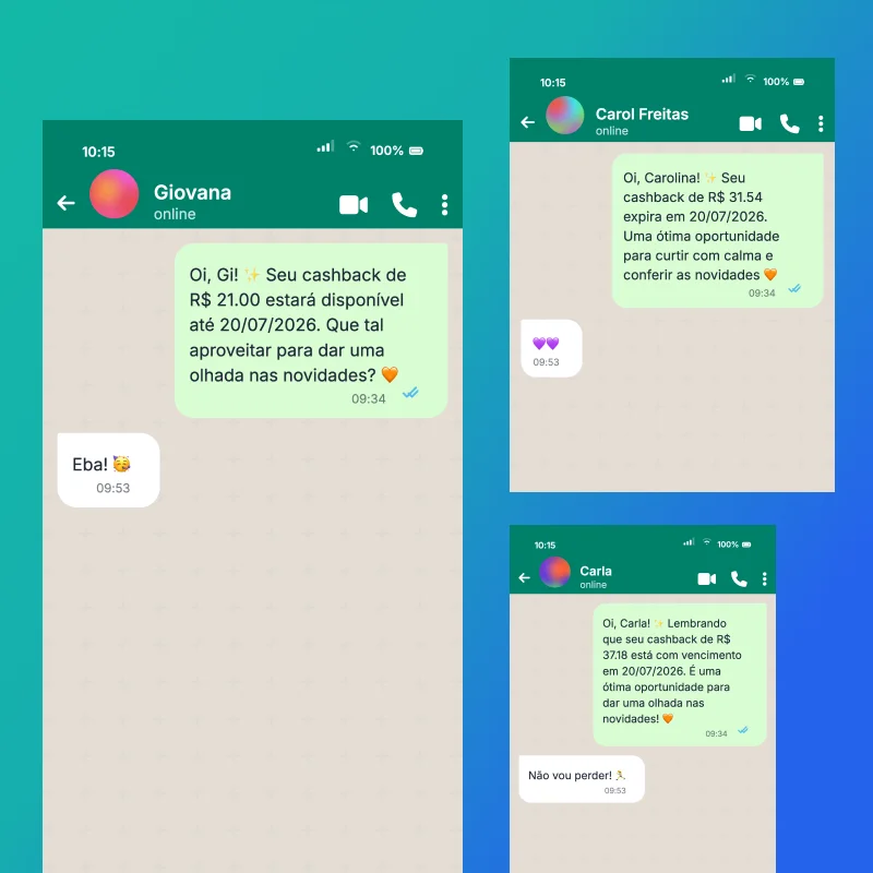IA do Loopi gerando variações personalizadas de mensagens